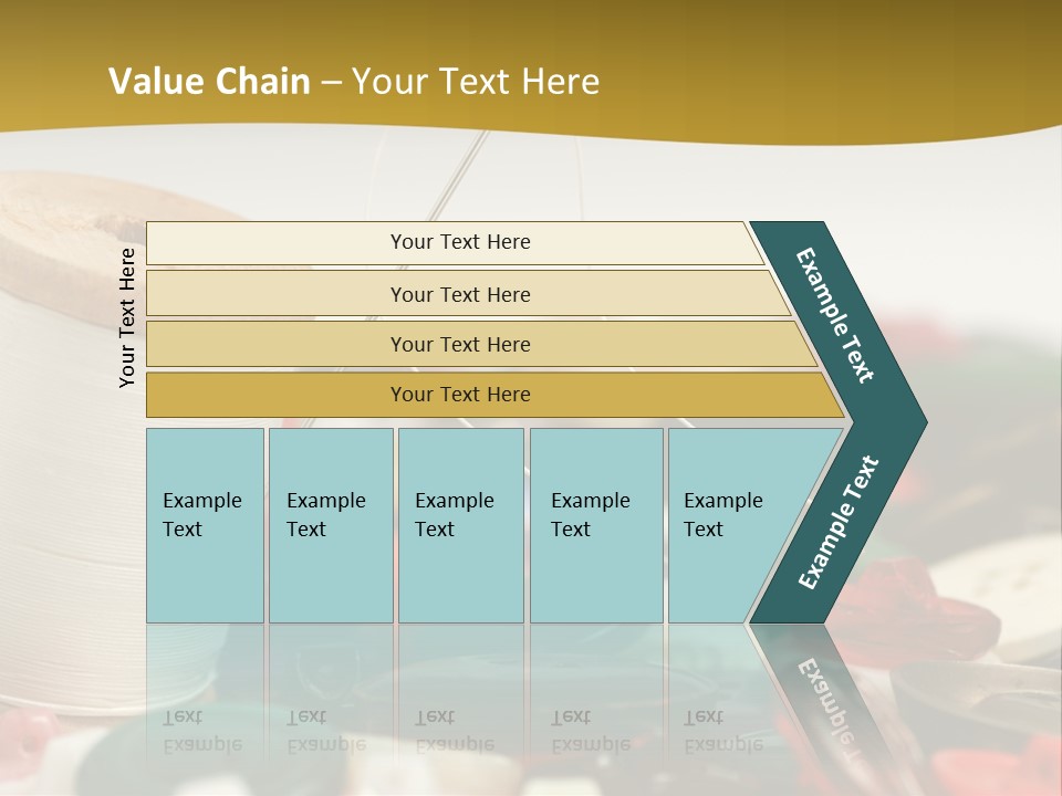 Closeup Clothier Bobbin PowerPoint Template