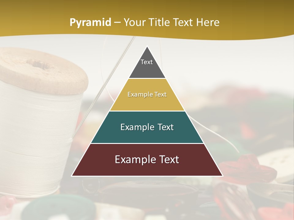 Closeup Clothier Bobbin PowerPoint Template