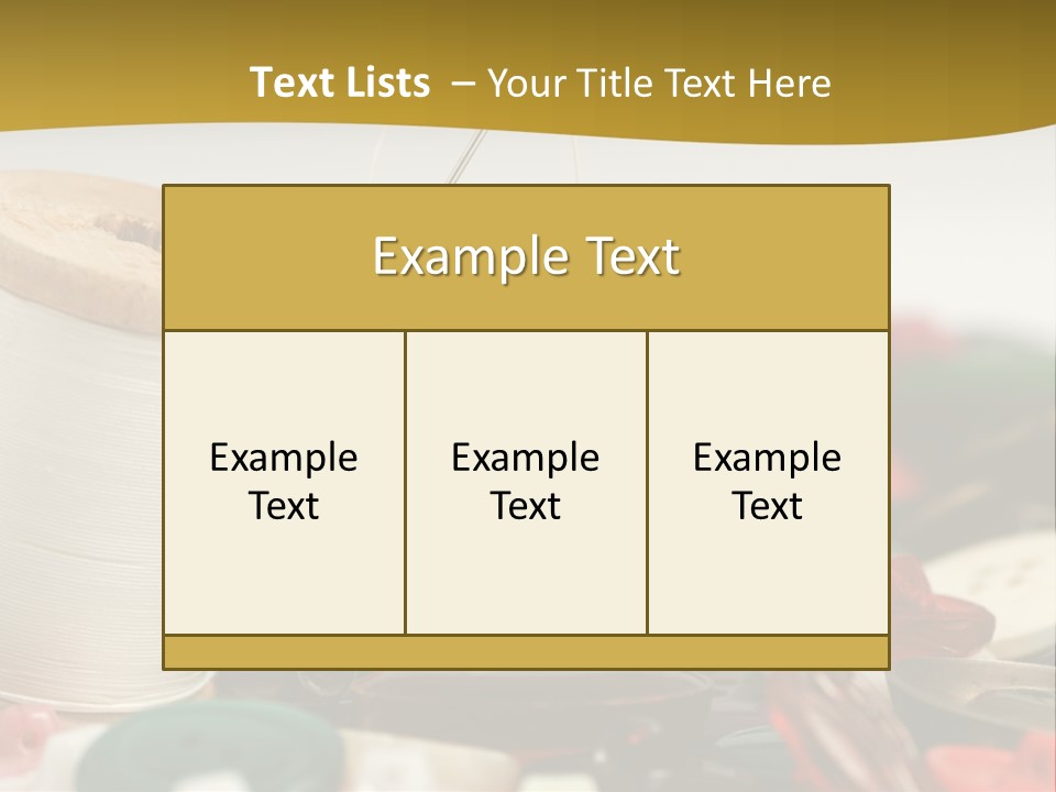 Closeup Clothier Bobbin PowerPoint Template