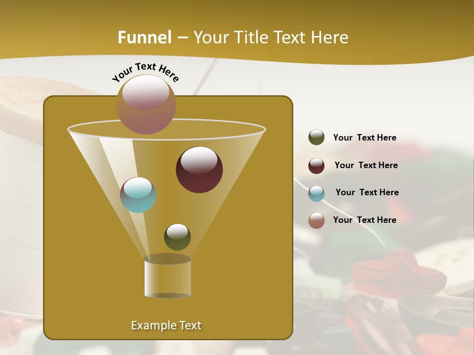 Closeup Clothier Bobbin PowerPoint Template