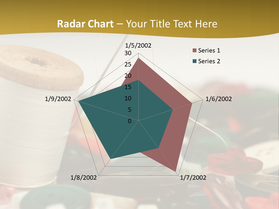 Closeup Clothier Bobbin PowerPoint Template