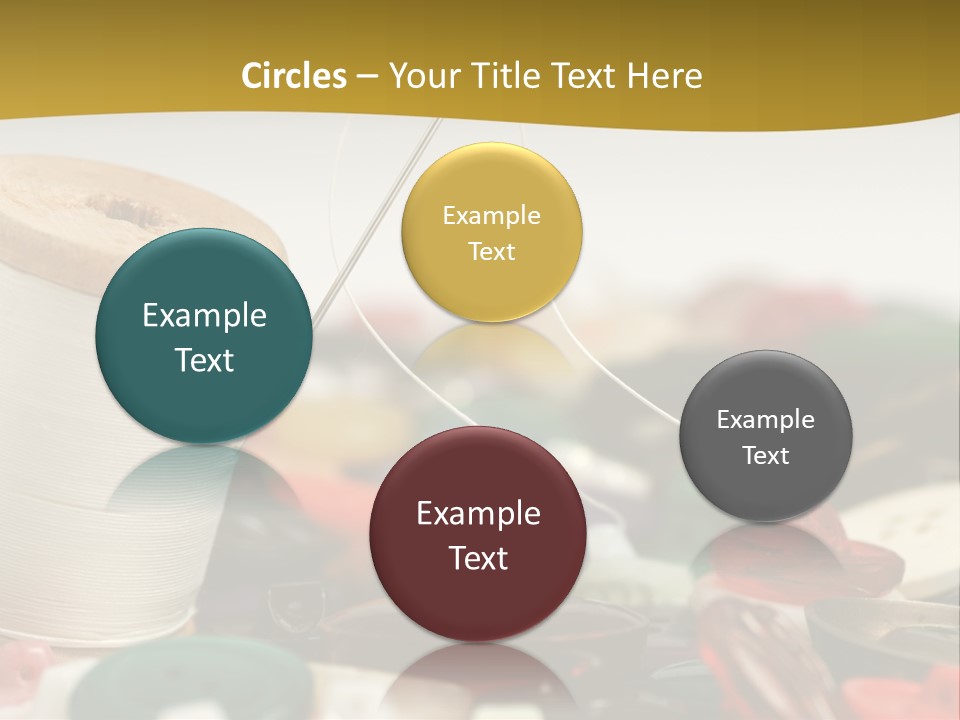 Closeup Clothier Bobbin PowerPoint Template