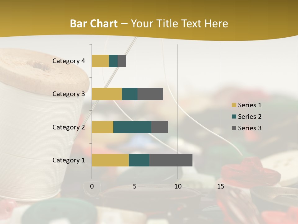 Closeup Clothier Bobbin PowerPoint Template