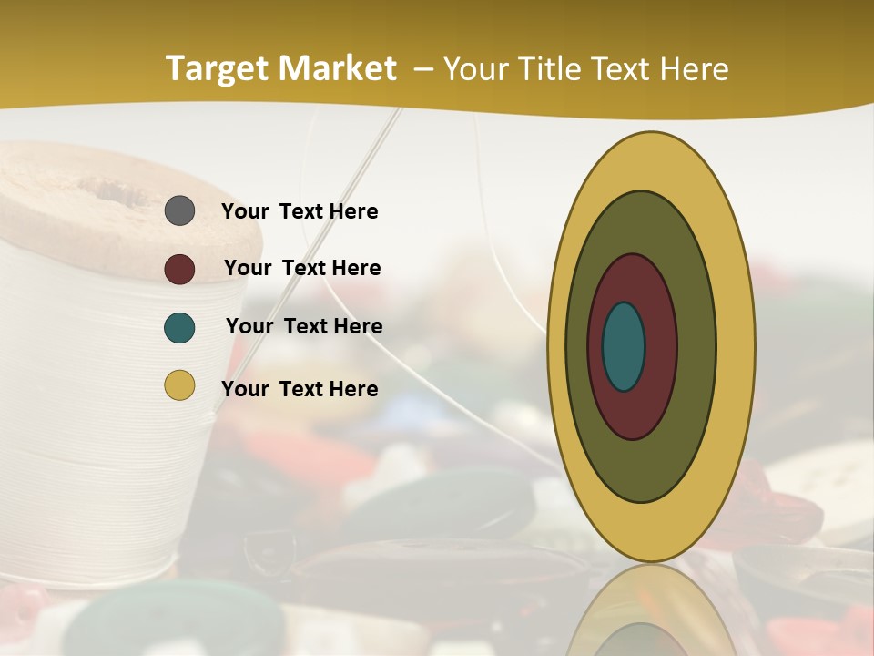 Closeup Clothier Bobbin PowerPoint Template