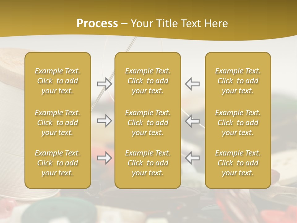 Closeup Clothier Bobbin PowerPoint Template
