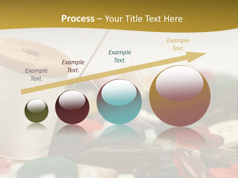 Closeup Clothier Bobbin PowerPoint Template