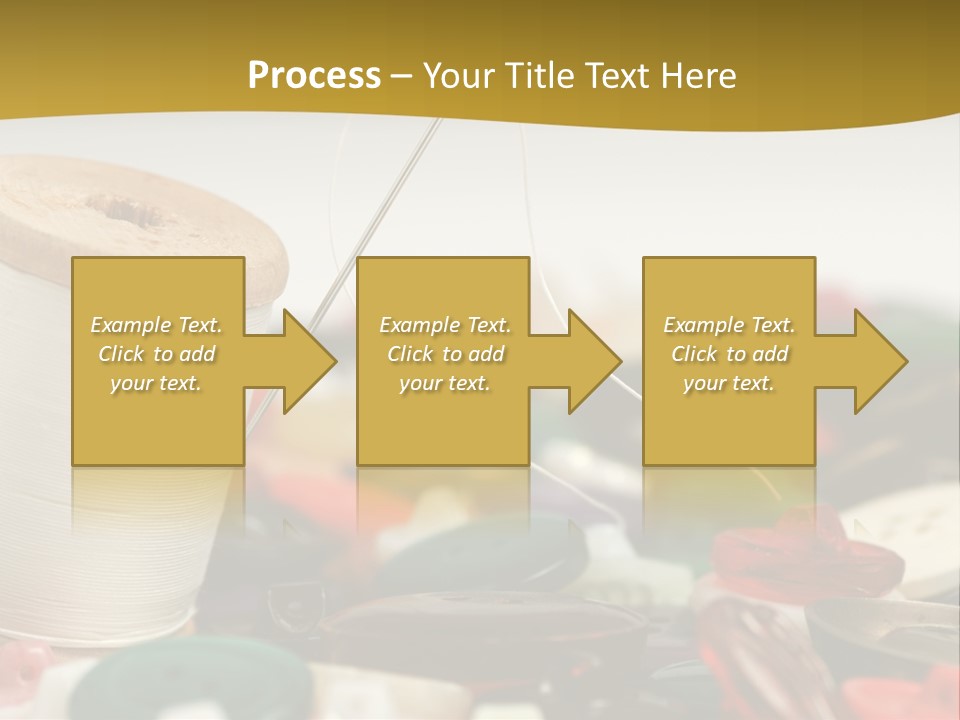Closeup Clothier Bobbin PowerPoint Template