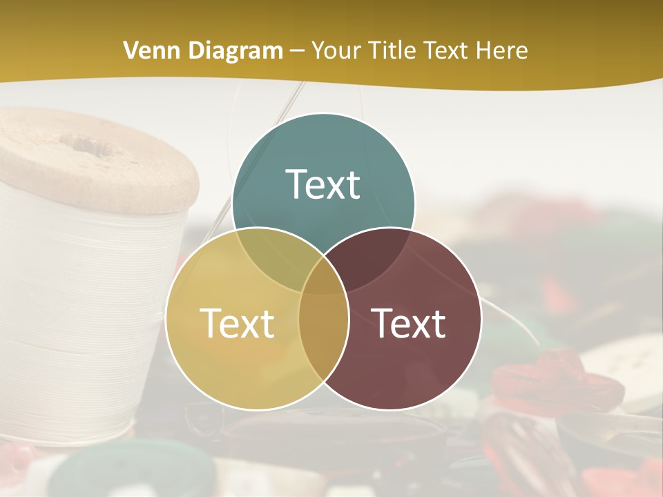 Closeup Clothier Bobbin PowerPoint Template