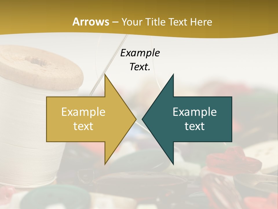 Closeup Clothier Bobbin PowerPoint Template