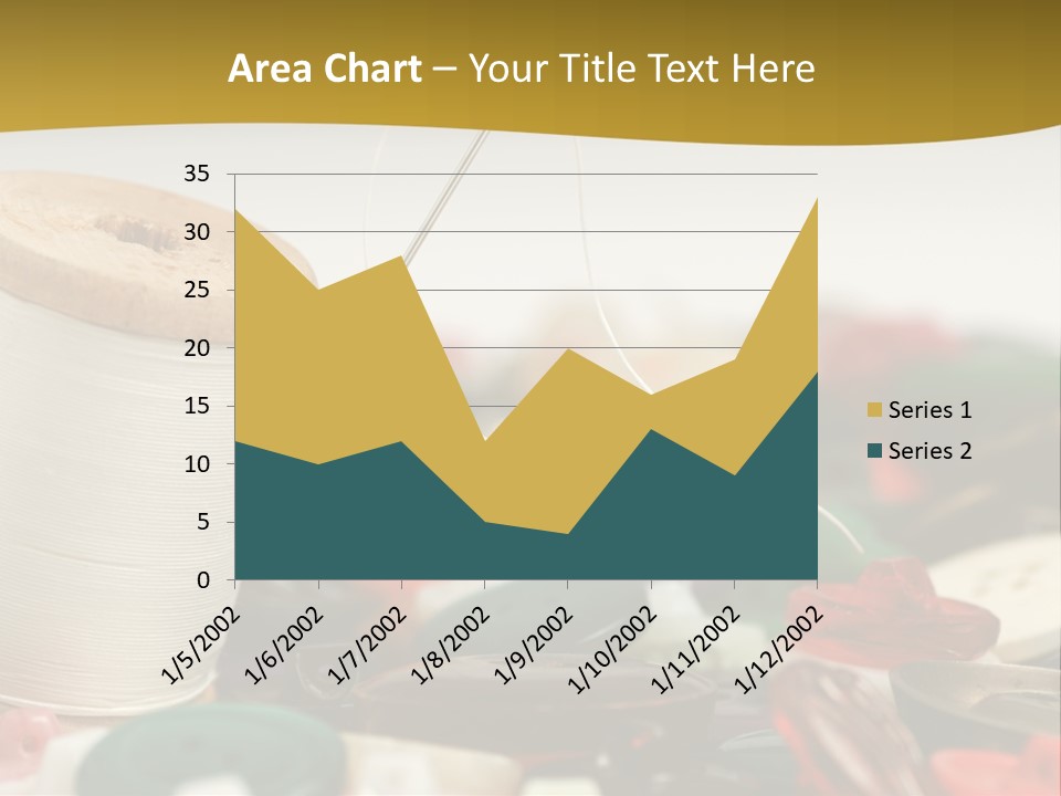Closeup Clothier Bobbin PowerPoint Template
