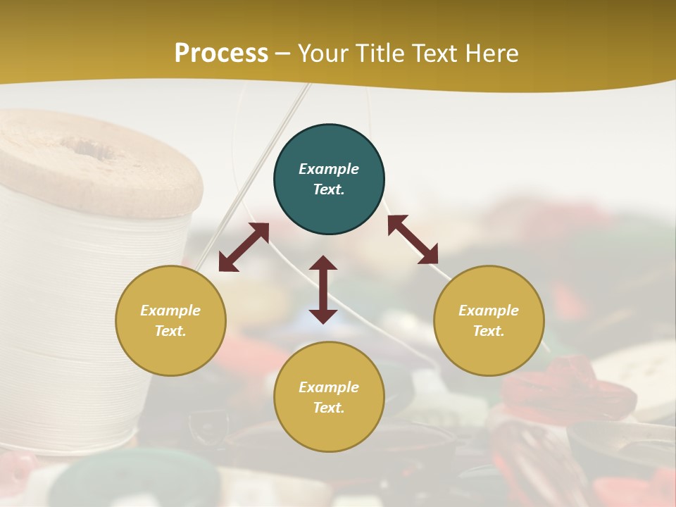 Closeup Clothier Bobbin PowerPoint Template
