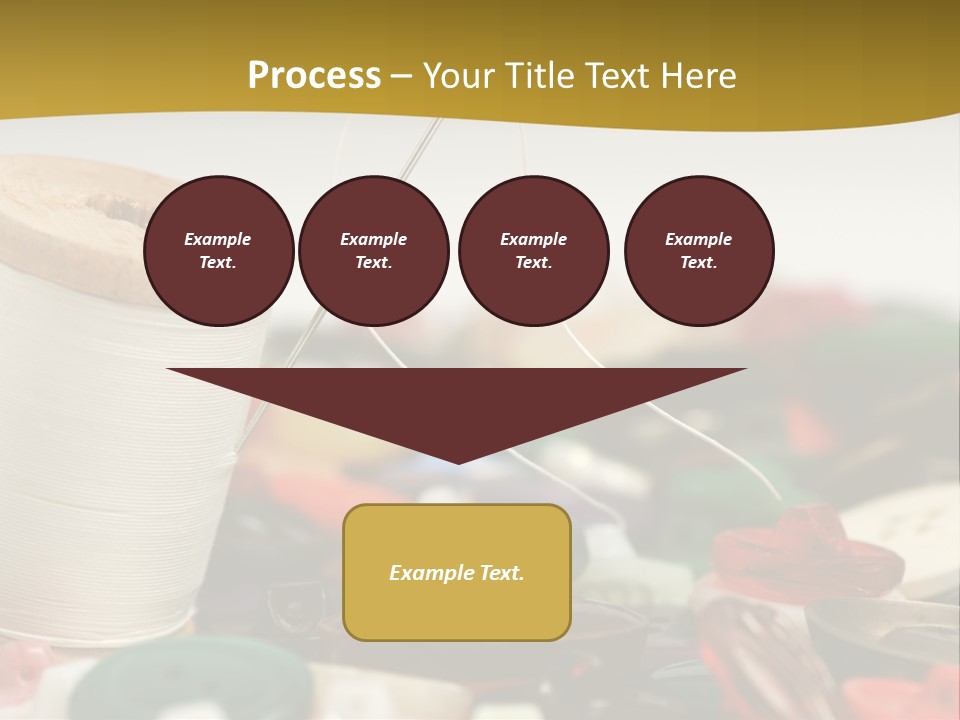 Closeup Clothier Bobbin PowerPoint Template