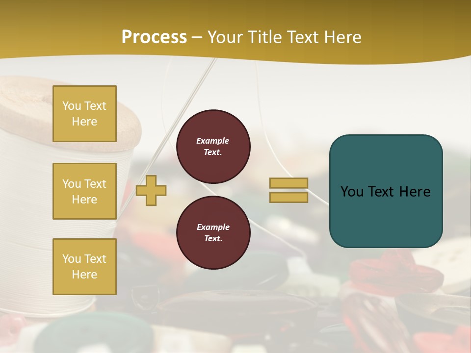Closeup Clothier Bobbin PowerPoint Template