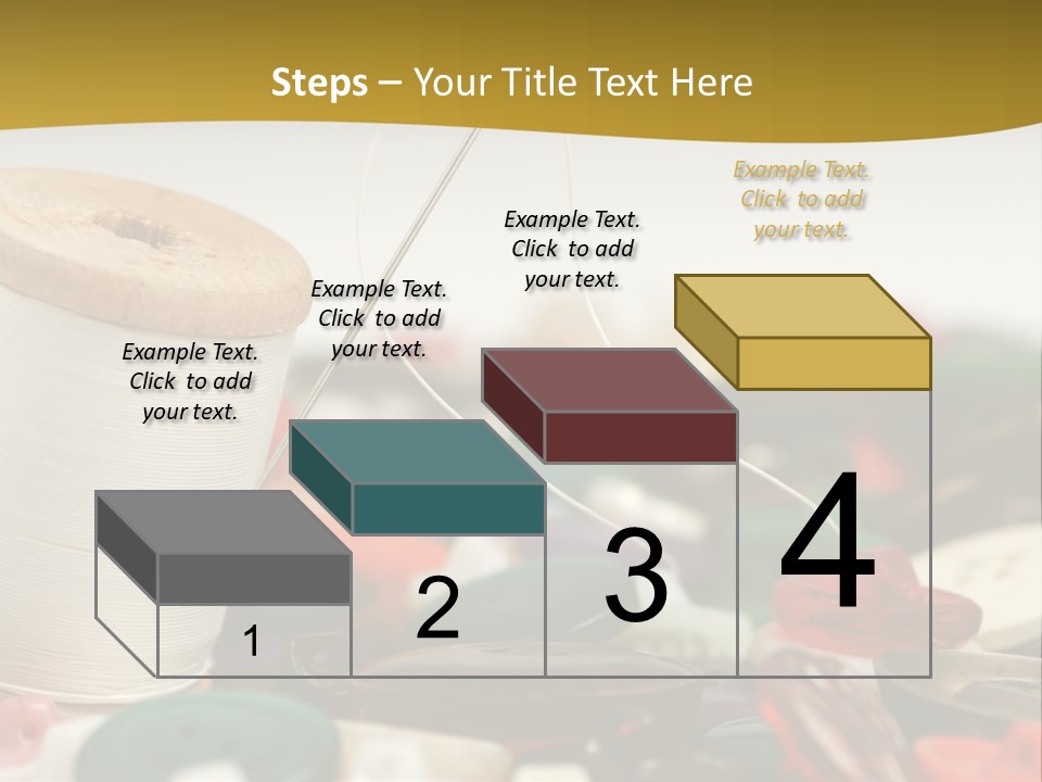 Closeup Clothier Bobbin PowerPoint Template