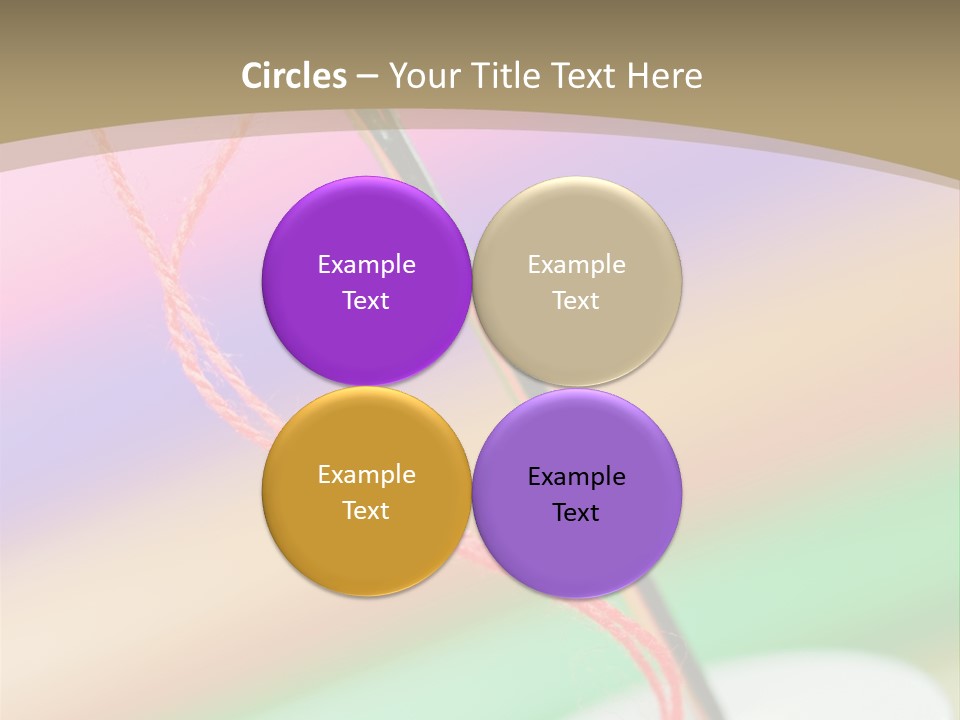 Hobbies Thread Needle PowerPoint Template