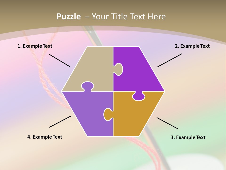 Hobbies Thread Needle PowerPoint Template