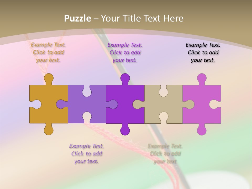 Hobbies Thread Needle PowerPoint Template