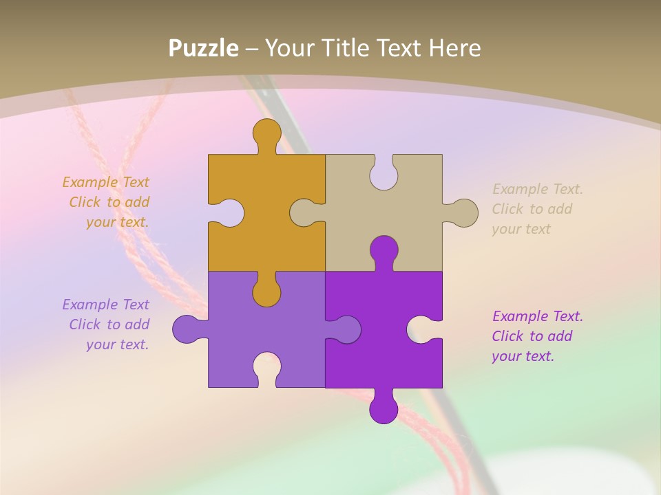 Hobbies Thread Needle PowerPoint Template