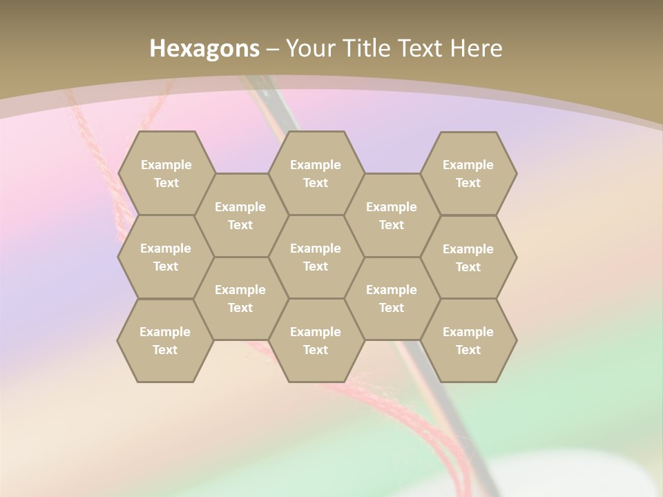 Hobbies Thread Needle PowerPoint Template