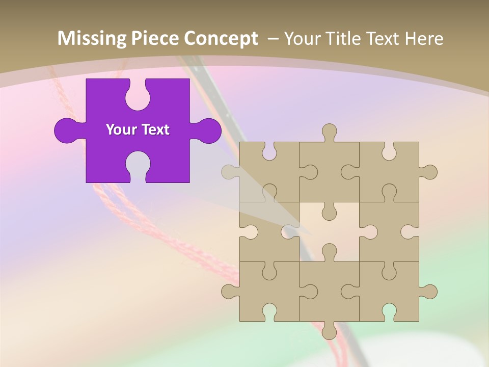 Hobbies Thread Needle PowerPoint Template