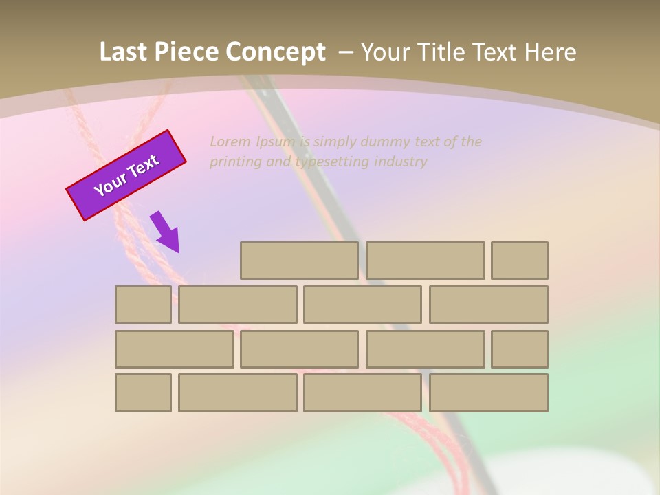 Hobbies Thread Needle PowerPoint Template