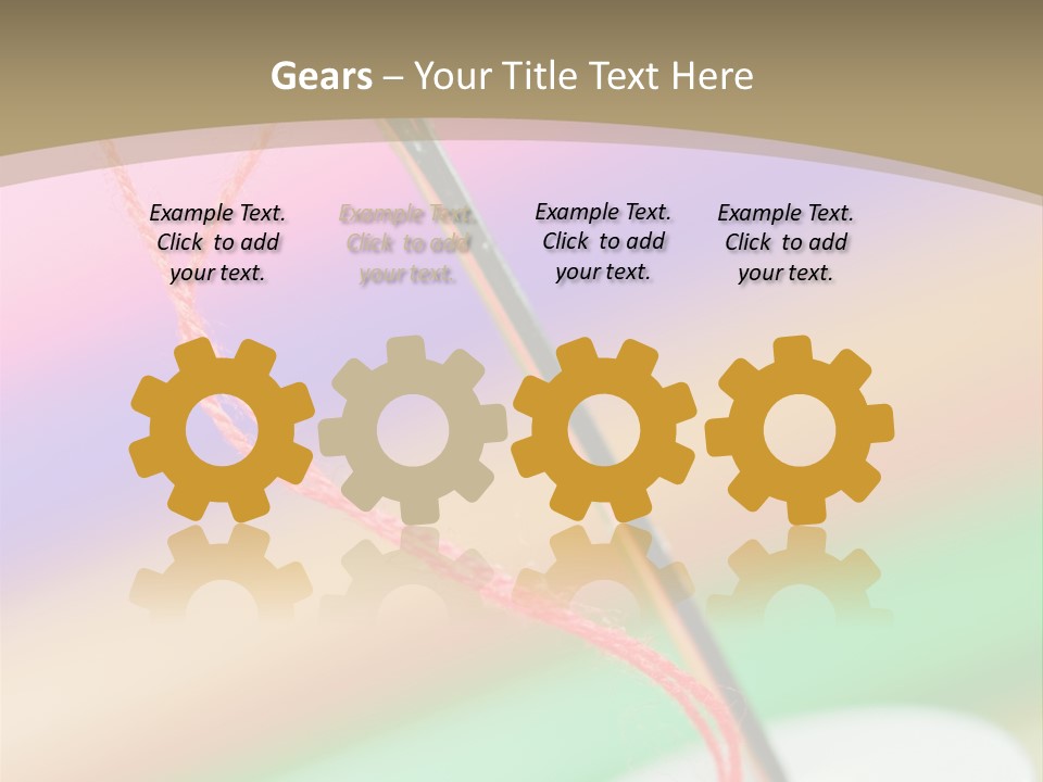 Hobbies Thread Needle PowerPoint Template