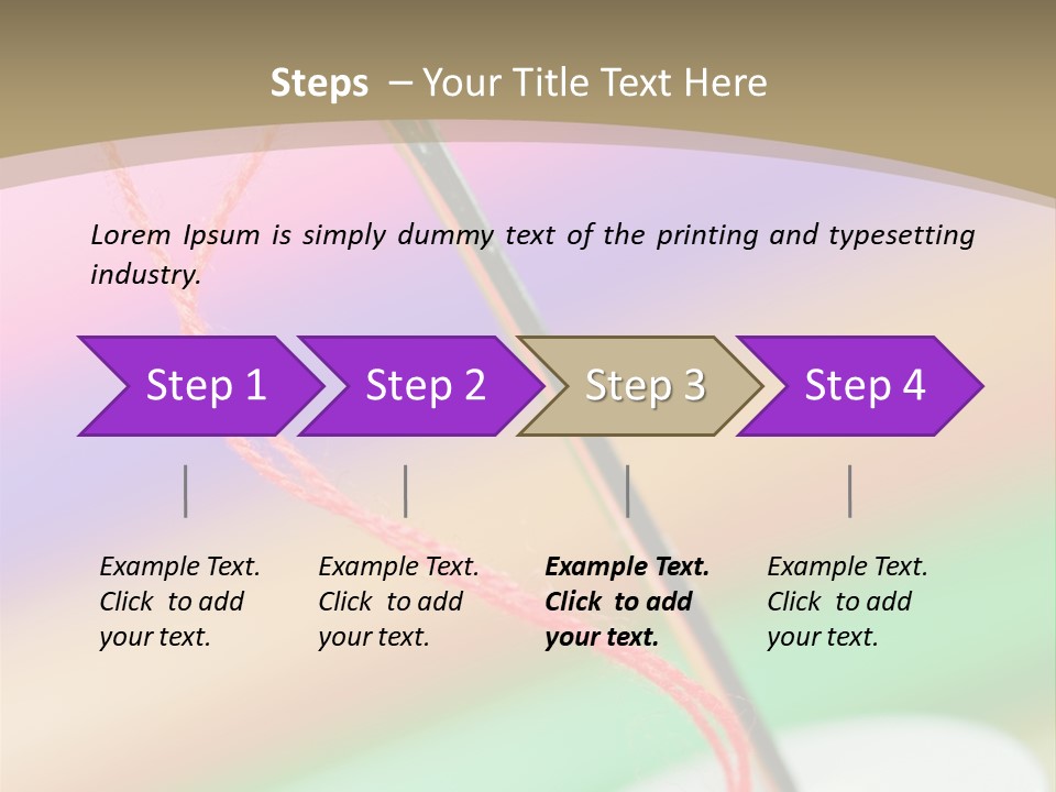 Hobbies Thread Needle PowerPoint Template