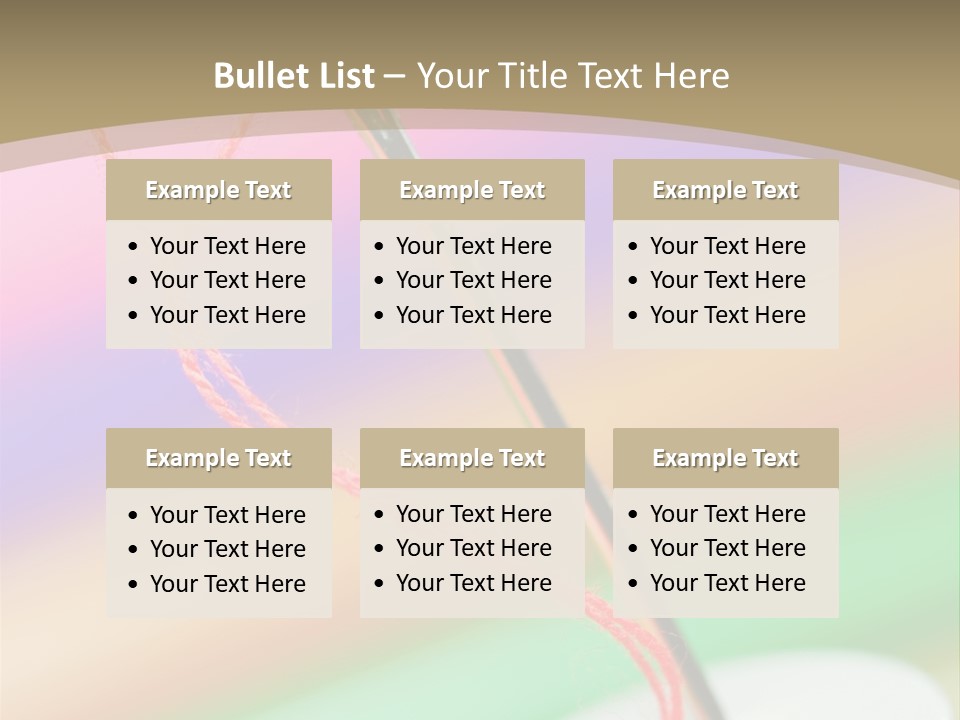 Hobbies Thread Needle PowerPoint Template