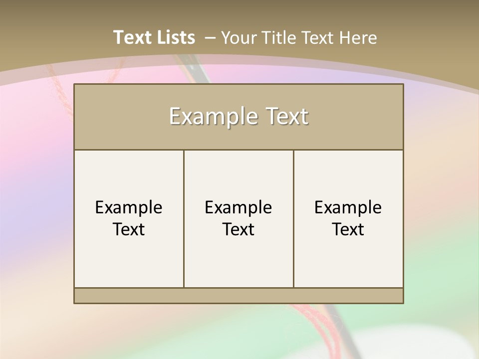 Hobbies Thread Needle PowerPoint Template