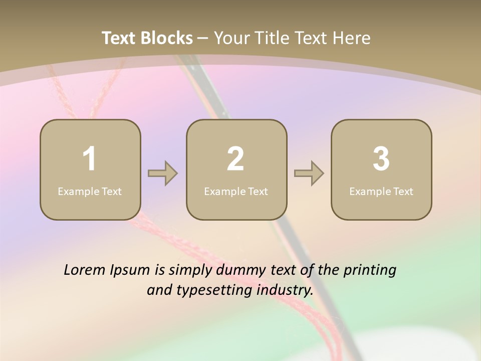 Hobbies Thread Needle PowerPoint Template