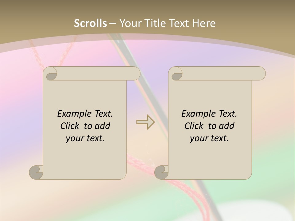 Hobbies Thread Needle PowerPoint Template