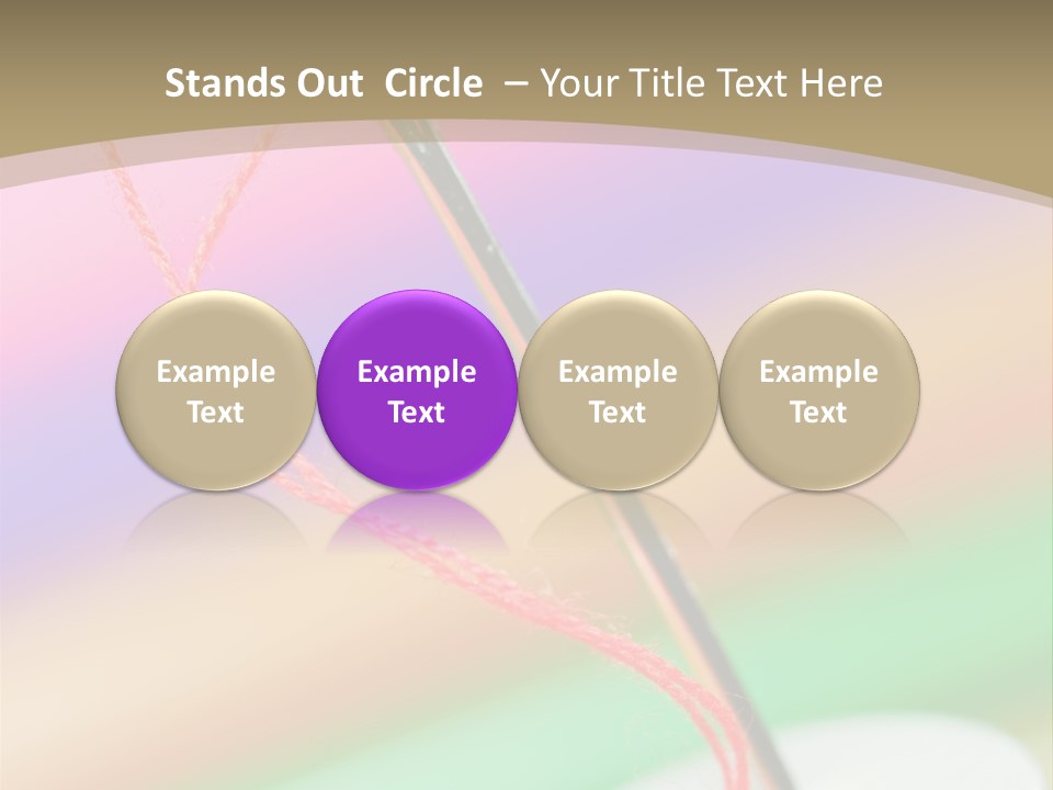 Hobbies Thread Needle PowerPoint Template