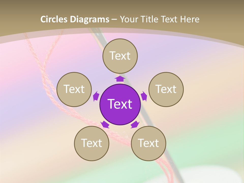 Hobbies Thread Needle PowerPoint Template