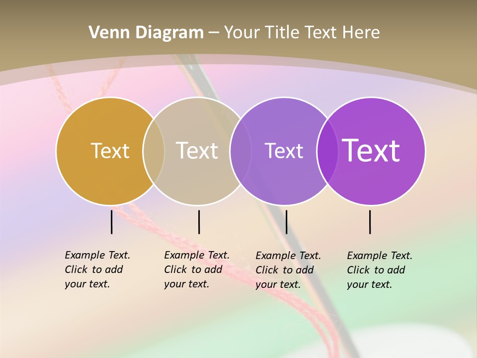 Hobbies Thread Needle PowerPoint Template