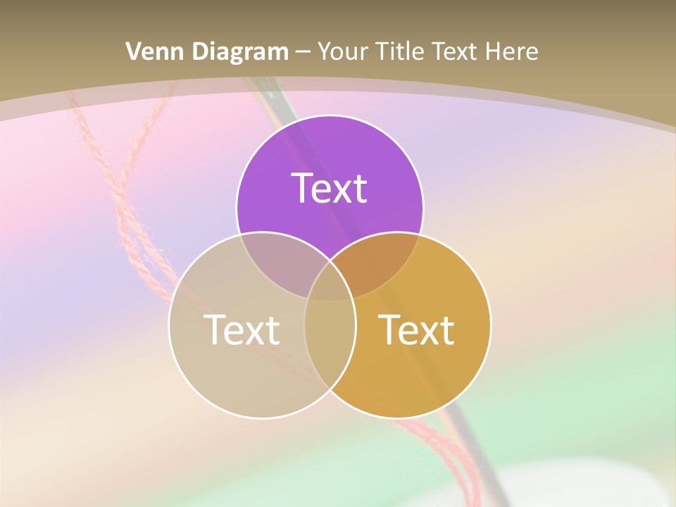 Hobbies Thread Needle PowerPoint Template