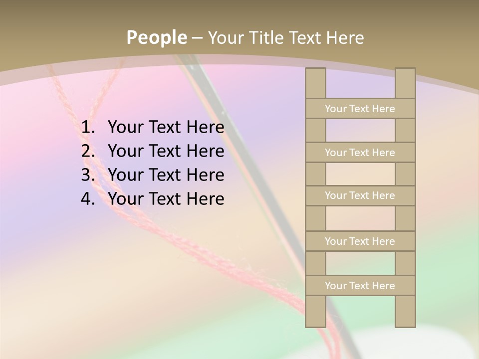 Hobbies Thread Needle PowerPoint Template