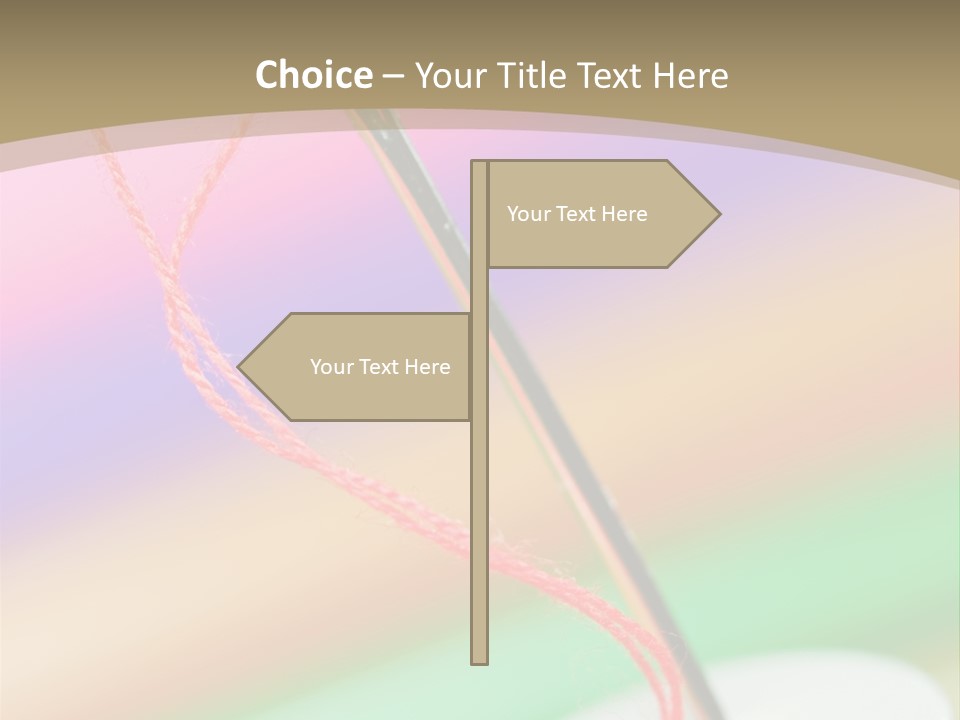 Hobbies Thread Needle PowerPoint Template