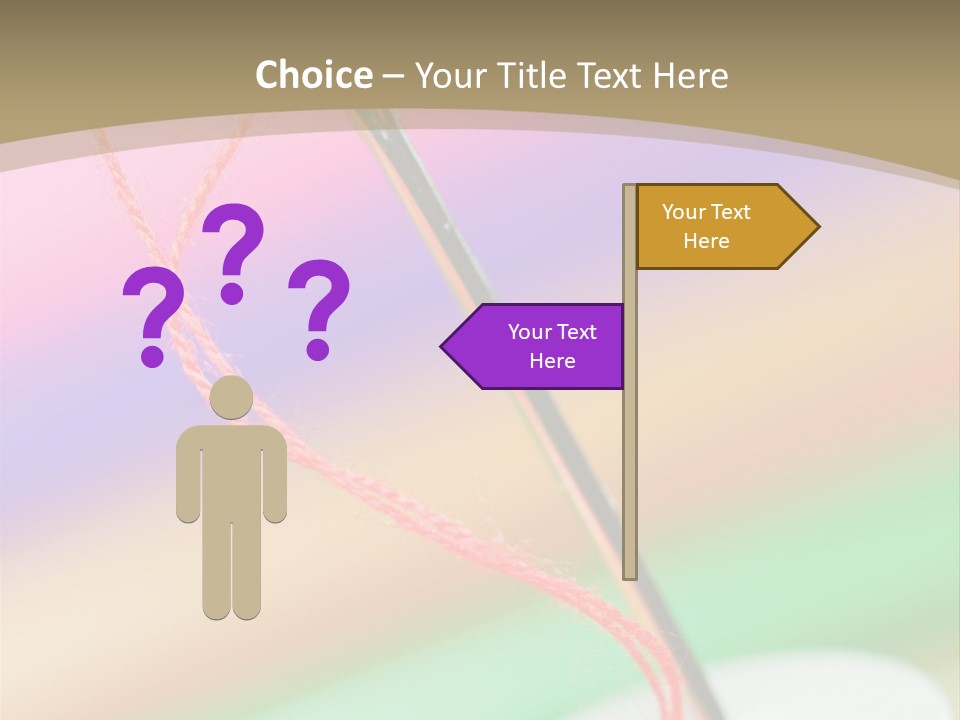Hobbies Thread Needle PowerPoint Template