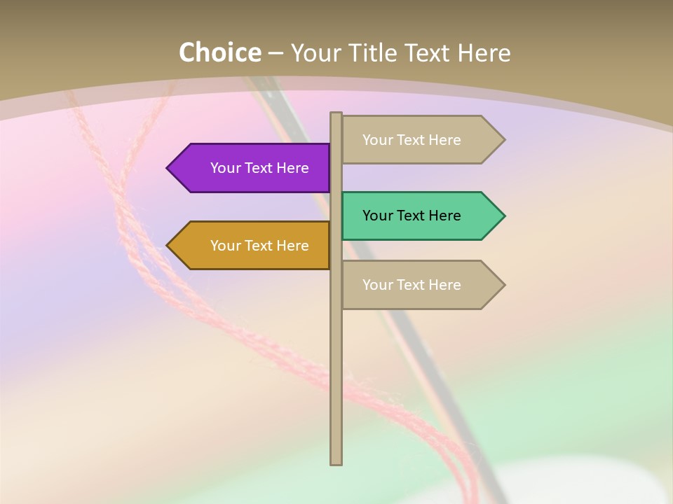 Hobbies Thread Needle PowerPoint Template