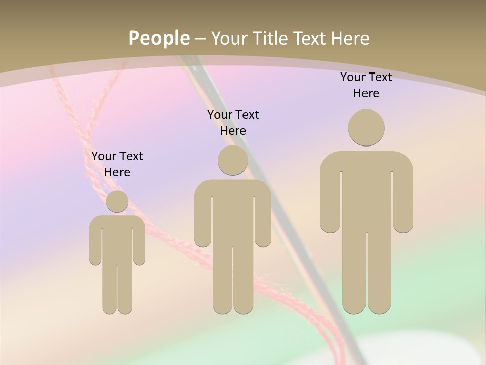 Hobbies Thread Needle PowerPoint Template
