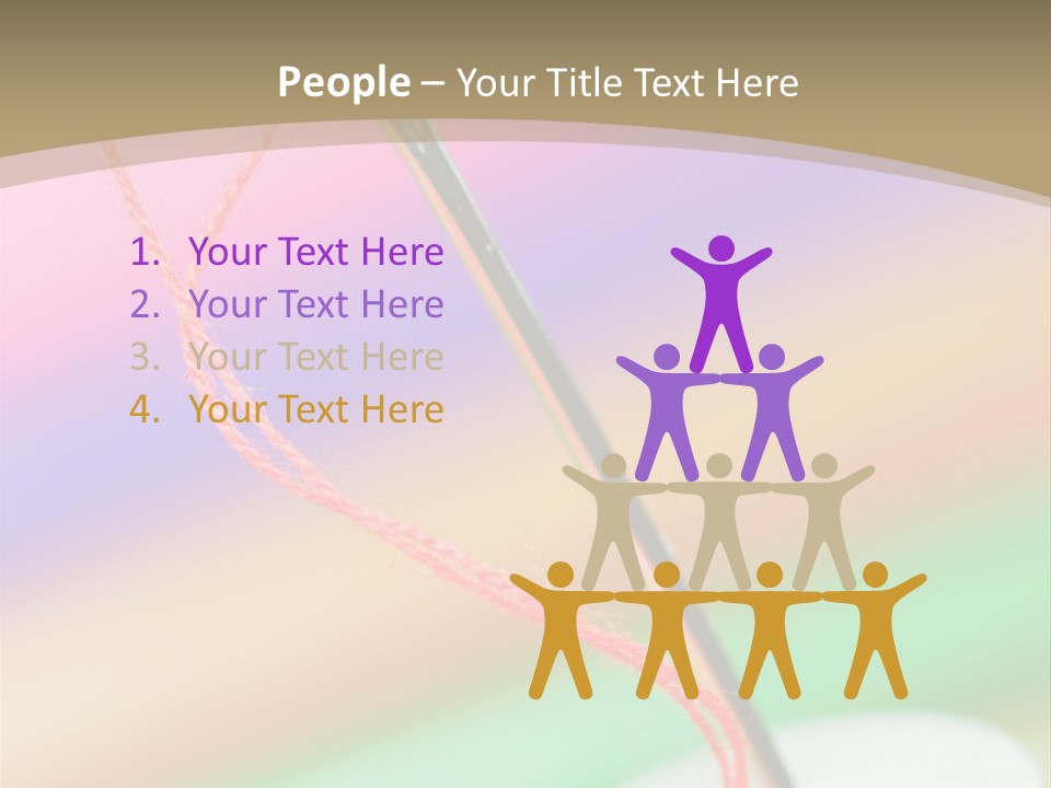 Hobbies Thread Needle PowerPoint Template