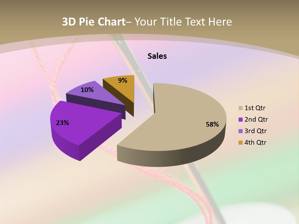Hobbies Thread Needle PowerPoint Template