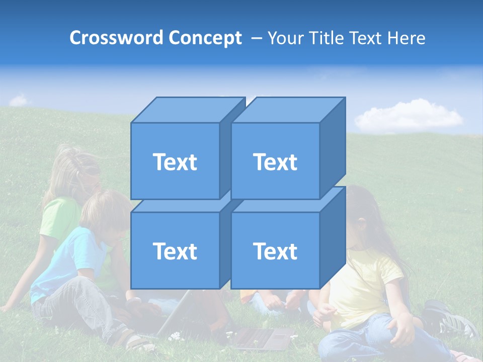 Sky Clouds Field PowerPoint Template