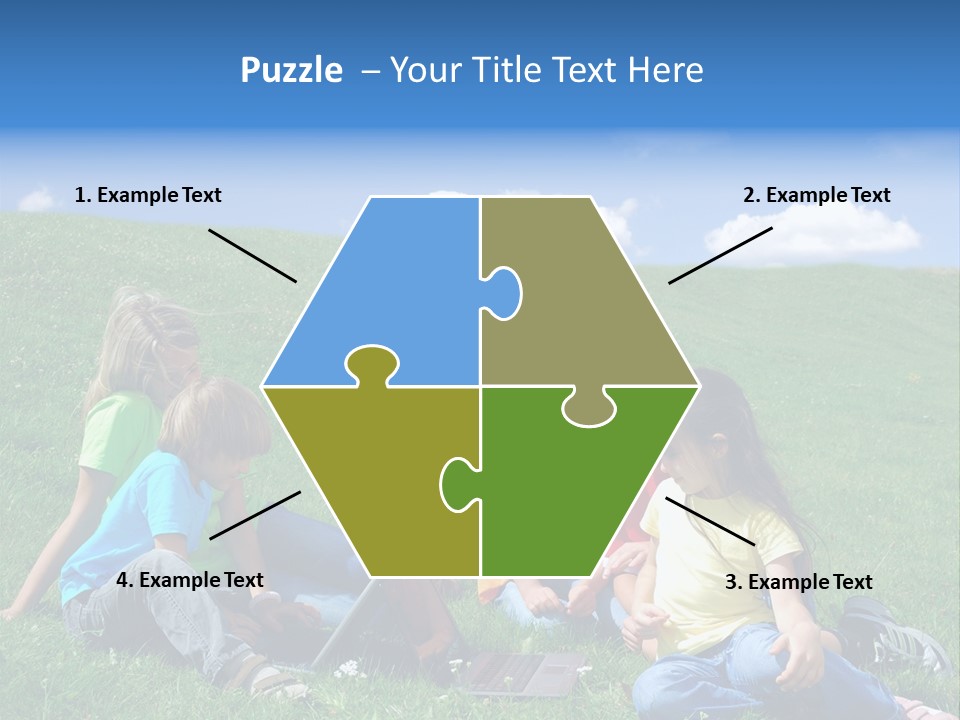 Sky Clouds Field PowerPoint Template