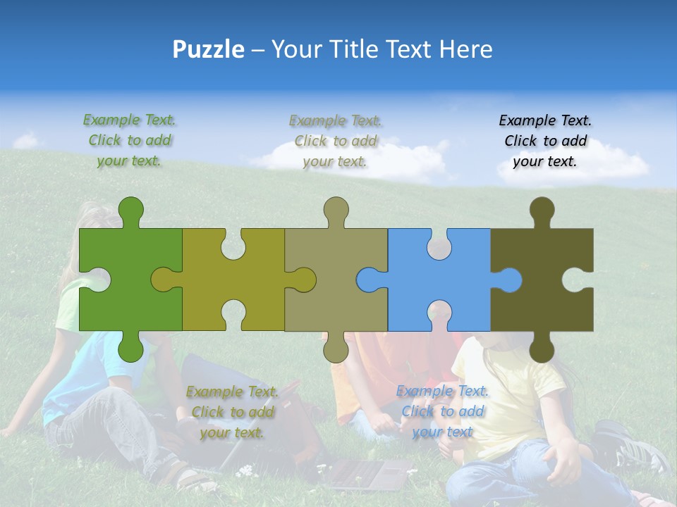 Sky Clouds Field PowerPoint Template