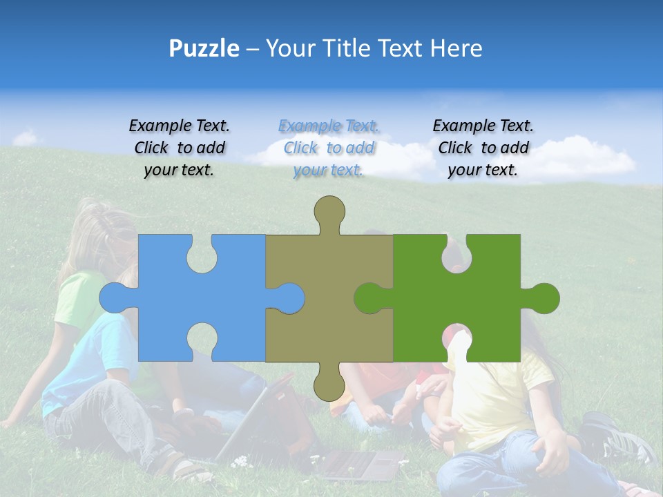 Sky Clouds Field PowerPoint Template