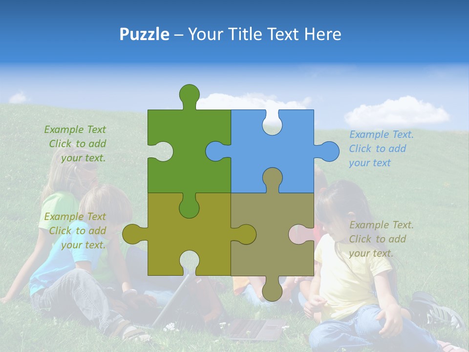 Sky Clouds Field PowerPoint Template