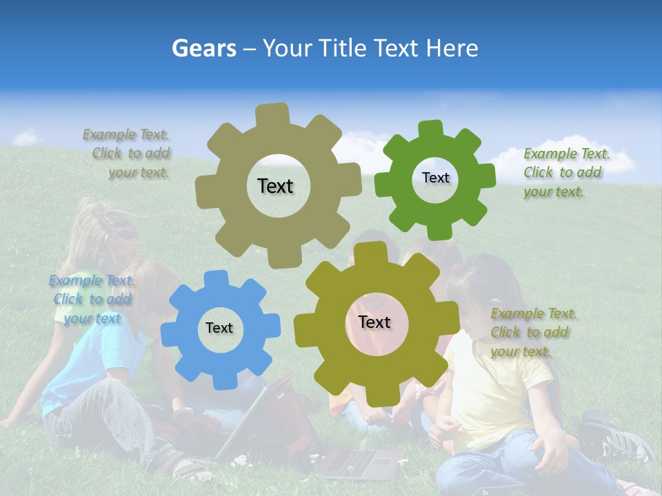 Sky Clouds Field PowerPoint Template