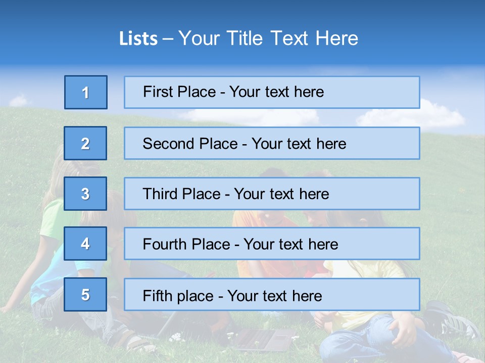 Sky Clouds Field PowerPoint Template