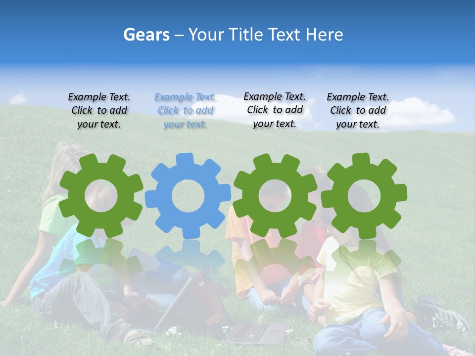 Sky Clouds Field PowerPoint Template